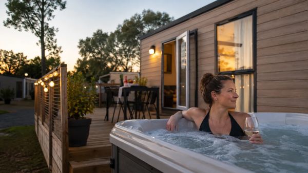 Week-end détente en mobil-home avec jacuzzi : votre escapade de rêve